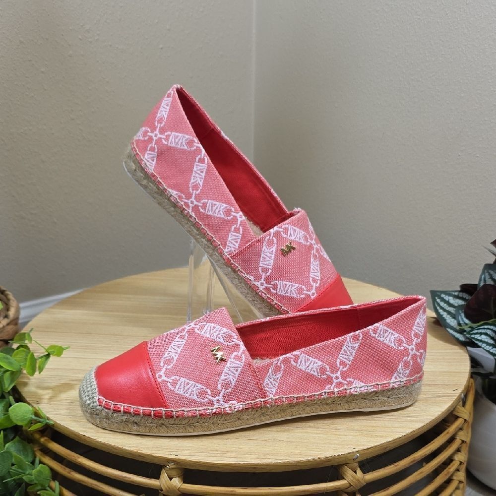 Michael Kors Kendrick Leather Toe-Cap Flats